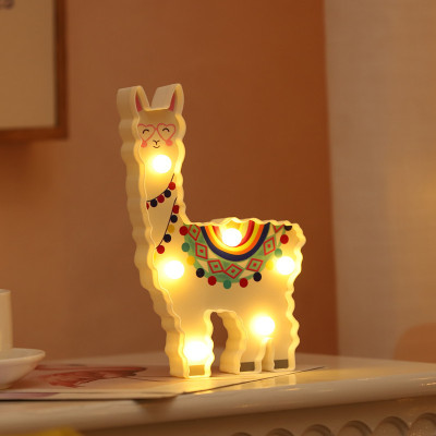 2021 Amazon Cross New Product Led Modeling Lamp Flamingo Alpaca Unicorn Decorative Lights Colored Lights String Flash