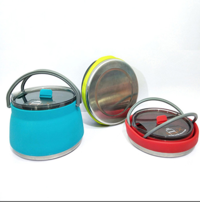 New Camping Portable Silicone Folding Kettle