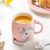 Hot Cartoon Ceramic Cup Unicorn Mug with Cover with Spoon Coffee Cup Office Water Cup