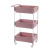 Three-Layer Wheeled Storage Rack Storage Rack Bathroom Kitchen Sundries Storage Rack Factory Direct Sales