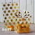 100 Pcs Gold Polka Dot Vertical Flat Bag Baking Biscuit Candy Packaging Bag Skin Care Product Bag Gift Decorative Bag