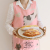 Korean Cartoon Fashion Oil-Proof Bib Overclothes Baking Floral Coffee Shop Painting Work Clothes Sleeveless Apron