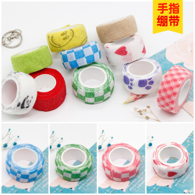 Creative Student Self-Adhesive Finger Protector Bandage Writing Protective Finger Artifact Tape Printing Love Anti-Wear Finger Protector Wholesale