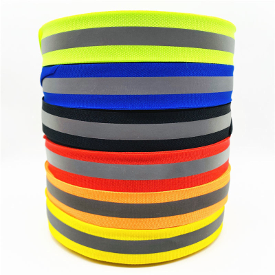 Highlight Reflective Stripe Reflective Woven Tape Clothes Labor Protection Reflective Strip Night Traffic Warning Tape Sanitation Reflective Edging