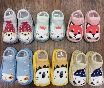 Autumn and Winter Baby's Socks Shoes Non-Slip Toddler Warm Sock Shoes