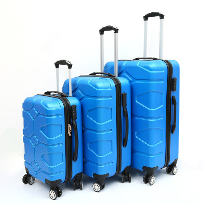 Trolley Case Manufacturers Can Make Logo Pattern Material Waterproof and Hard-Wearing Universal Wheel Password Lock ABS Luggage Business