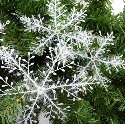 Wholesale Foreign Trade Christmas Snowflake Mall Hotel Show Window Layout Christmas Tree Gift Bag PVC Snowflake Multi-Specification