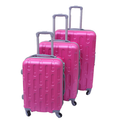 Factory Direct Sales ABS Luggage Password Lock Luggage Multi-Functional Student Trolley Case Women's Three-Piece Suit