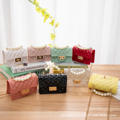 Lingge Gel Bag New Handbags Women2021 Southeast Asian Women's Bag Wholesale Pearl Hand Gel Bag