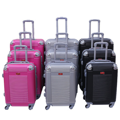 Factory Can Do Direct Sales 20-Inch Luggage Password Lock Luggage Student Trolley Case Female Three-Piece Suit