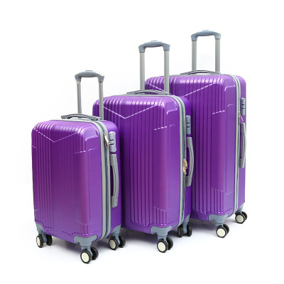 ABS Luggage Aircraft Wheel Trolley Case Waterproof and Hard-Wearing Luggage Storage Traveling Three-Piece Suit Manufacturers Can Wholesale