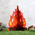 3D Flame Decorative Paper Board Halloween Flame Cross-Border Flame Spring Festival Flame Decoration Easter Christmas Fire Pile