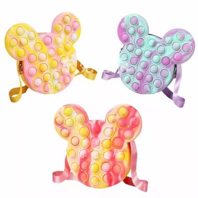 New Mickey Coin Purse Macaron Rat Killer Pioneer Puzzle Decompression Press Bubble Music Toy Bags