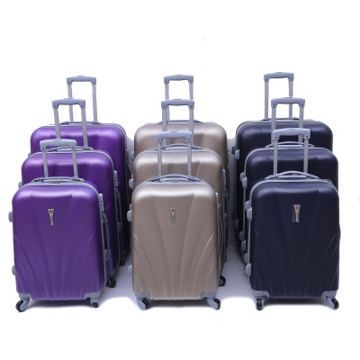 Manufacturers Can Do All Kinds of ABS Luggage Fashion Password Lock Luggage Student Trolley Case Female Three-Piece Set