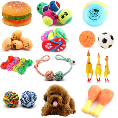 Pet Puppy Toy Ball Vocalization Molar Long Lasting Training Teddy Bichon Puppy Cat Toy Supplies Dog Chew