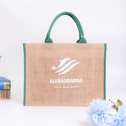 Fashion Portable Linen Bag Custom Logo Factory Wholesale New Fashion Shopping Bag Can Be Customized 