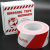 Red and White Caution Warning Line PE Barrier Tape Disposable Isolation Belt Yellow and Black Striped Plastic Warning Tape