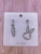 Korean Style AB Version Bunny Radish Sterling Silver Needle Earrings Card Love Style