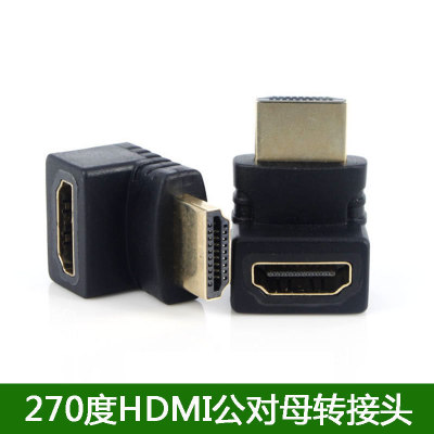 HDMI Male to Female Elbow 270 Degrees HDMI to Elbow 90 Degrees Square Bent up Bend down Bend Converter