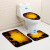 Toilet Three-Piece Carpet Toilet Floor Mat Door Mat Amazon AliExpress Halloween Thriller Pumpkin Lamp Spot