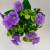 Factory Wholesale Single Silk Screen Violet 10-Head Artificial Bouquet Plastic Flowers Fake Flower Handle Bundle Decorative Flower Arrangement Flower