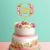 New Acrylic Birthday Cake Insertion Ins Style Color Printing Flower Party Gathering Cake Dessert Decorative Planting Flags