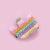 Korean Dongdaemun Barrettes Ins Resin Sequined Rainbow Crown Side Clip Geometric Heart Shape Bow Hair Accessories