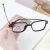 New Fashion TR90 Glasses Frame Women's Metal Anti-Blue Ray Transparent Glasses Frame Big Square Rim Myopia Frame Glasses