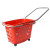 Supermarket plastic shopping basket Hand basket Commercial pull rod shopping basket