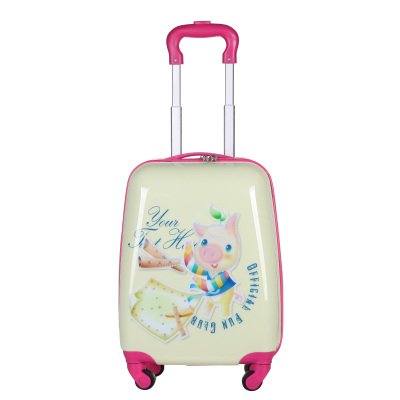 Cute New Children's Universal Wheel Trolley Case Luggage Piggy PC Material