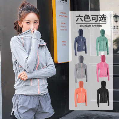 2021 New Spring Workout Clothes Sports Running Clothes Ladies Casual Zipper plus Size Stretch Coat Factory Wholesale