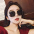 2021 New Retro Metal Large Rim Sunglasses Zhou Yangqing Internet Celebrity Same Fashion Colorful Square Sunglasses for Women