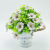 Eucalyptus Snow Pattern Cloth Flowers Iron Barrel Potted Simulation Green Plant Artificial Flowers Indoor and Outdoor Decorative Fake Flower Wholesale