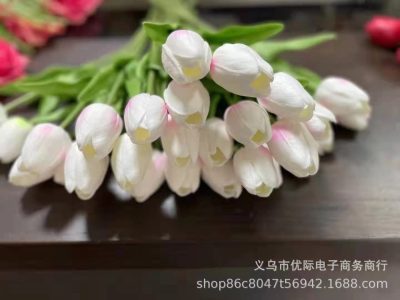 Tulip Artificial Flower Mini Pu Tulip 7 Color Fake Flower Wedding Photography Tulip Artificial Flowers Wholesale