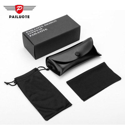 Sunglasses Case Customized Logo Packaging Box Screwdriver Glasses Cloth Pouch Polarized Test Card Zipper Box Accessories