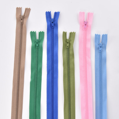 Factory Wholesale Custom Nylon Coil Zipper Colorful Sewing Zipper for Tailor Sewing Crafts