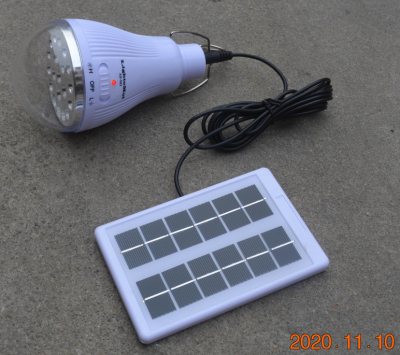 Solar Lamp Charging Emergency LED Globe Flood Light System Flashlight Courtyard