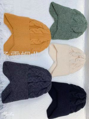 Fashion New Twist Earflaps Woolen Hat Cute and Small