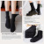 Black Socks Women's Mid Tube Stockings Wholesale Ins Trendy Korean Spring and Autumn Pile Style Long Socks Socks Japanese JK with Small Leather Shoes