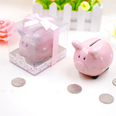 Factory Direct Sales Cartoon Saving Box Piggy Coin Bank Plastic Coin Bank Paper Coin Creative Cute Children Couple