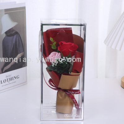 Teacher's Day Christmas Valentine's Day Simulation Bar Soap Rose Gift Box Wedding Wedding Preserved Fresh Flower