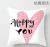 Amazon Home Valentine's Day Pillow Cover Love Love Love Sofa Cushion Cover Square Short Plush Printed Pillow