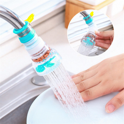 Kitchen Faucet Splash-Proof Water Shower with Universal Interface Retractable Tap Water Filter Water-Saving Filter