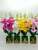 Artificial Flower Orchid 20 Heads Flower Floral Potted Creative Plant Bonsai Indoor Living Room Decoration Ornaments Bonsai