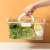 Compartment Vegetable Fruit Storage Box Household Sealed Draining Basket with Lid Kitchen Refrigerator Organizing Crisper