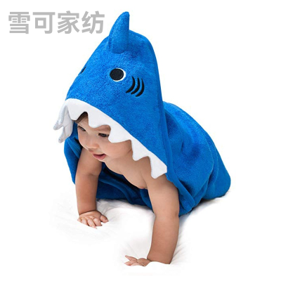 Bamboo Fiber Quilt Cloak European and American Baby Wrapping Blanket Custom Maternal and Child Supplies Amazon Foreign Trade Gro-Bag Shark 9090