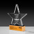 2021 Trophy Award Creative Five-Pointed Star Crystal Solid Wood Trophy Competition Award Honor Outstanding Staff Licensing Authority