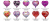 18-Inch Valentine's Day Aluminum Balloon Western Language 18-Inch 10-Inch Ball Five-Star round Balloon