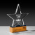 2021 Trophy Award Creative Five-Pointed Star Crystal Solid Wood Trophy Competition Award Honor Outstanding Staff Licensing Authority