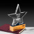 2021 Trophy Award Creative Five-Pointed Star Crystal Solid Wood Trophy Competition Award Honor Outstanding Staff Licensing Authority